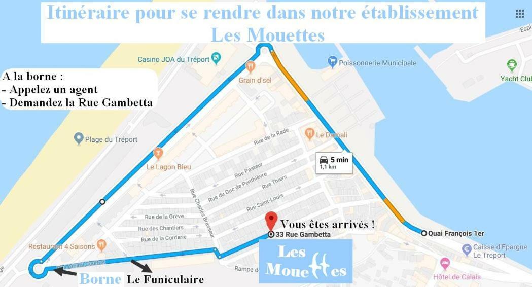 Les Mouettes 3 Apartment Le Treport Ngoại thất bức ảnh